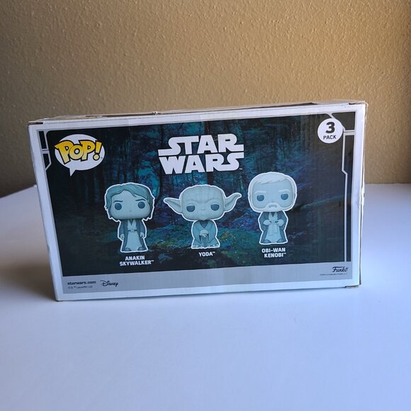 Funko POP! Star Wars: Anakin Skywalker/ Yoda/ Obi Wan Kenobi - Picture 2 of 5